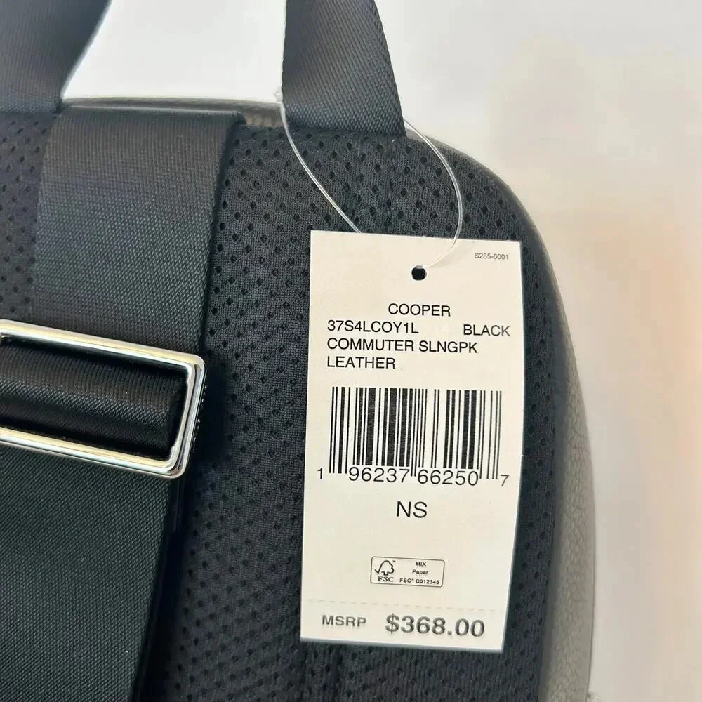 Michael Kors MK Cooper Logo Sling Pack Black - Picture 9 of 9